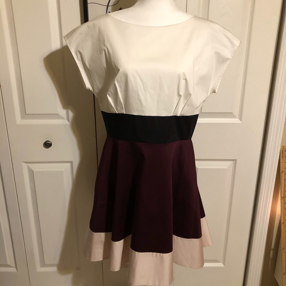 Kate Spade colorblock aline dress NWT